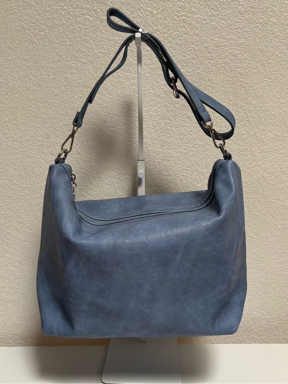 Sydney Love Slate Blue Shoulder Bag with Adjustable Strap